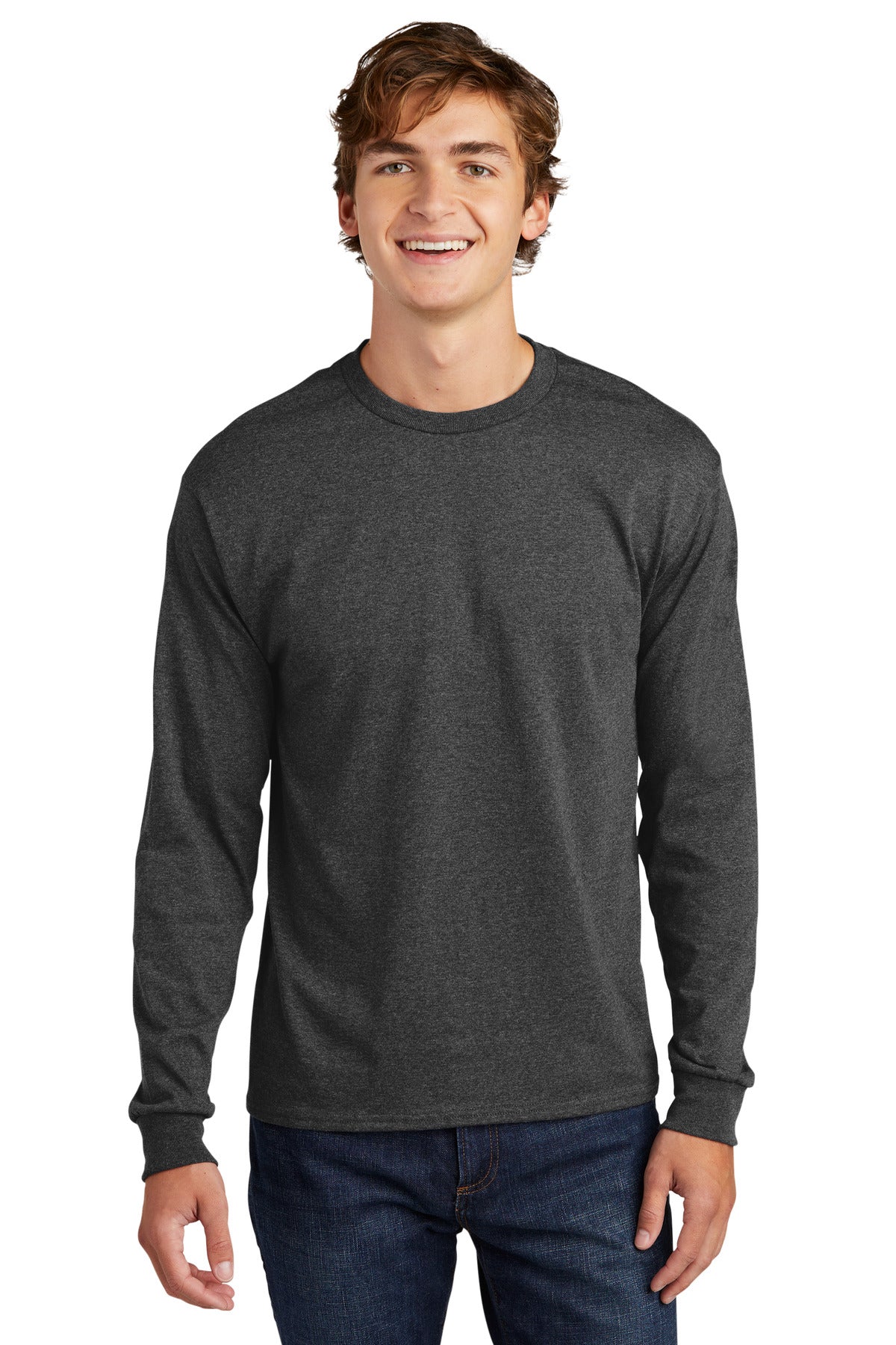 Hanes  Essential-T 100% Cotton Long Sleeve T-Shirt 5286