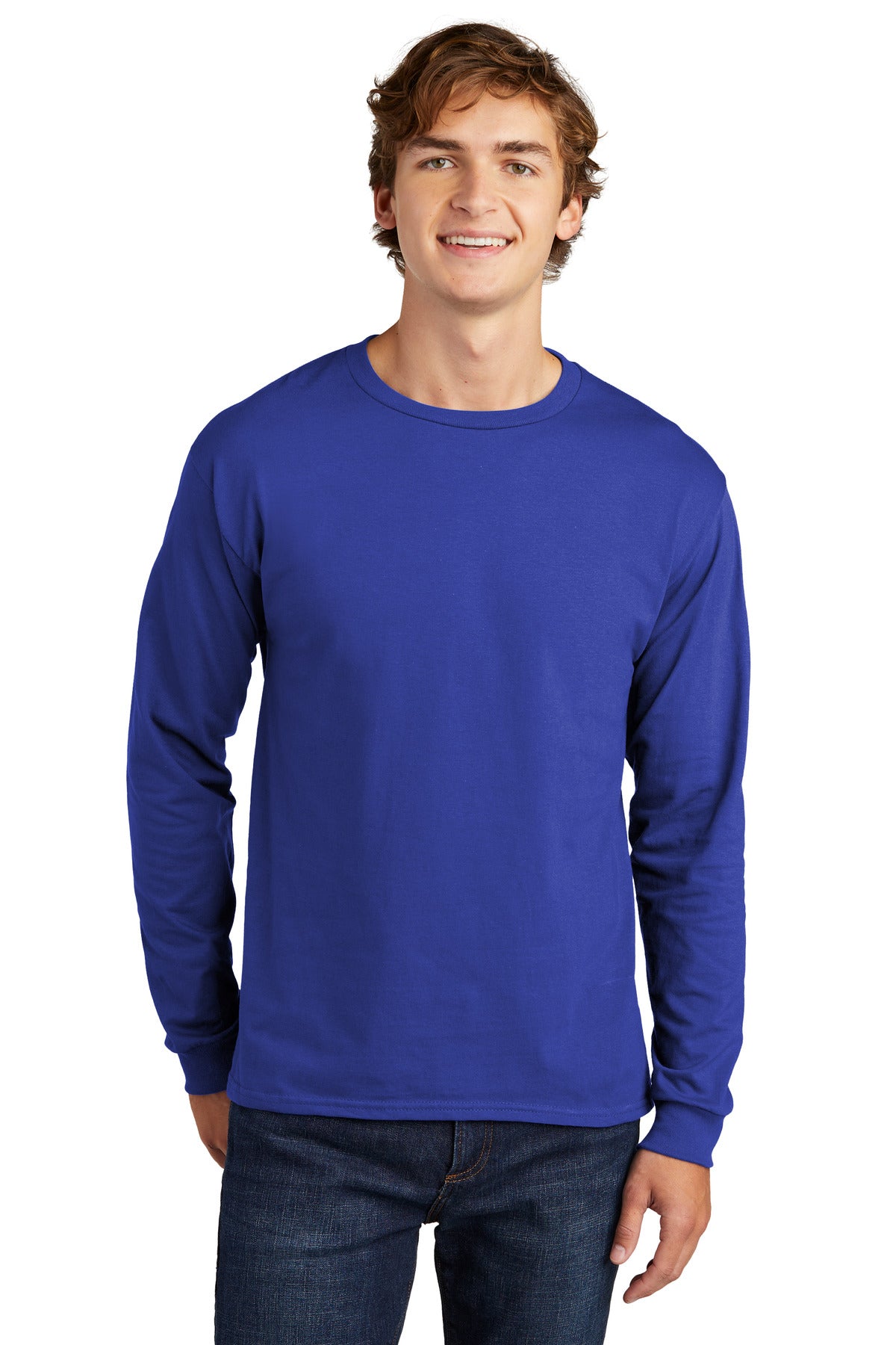 Hanes  Essential-T 100% Cotton Long Sleeve T-Shirt 5286