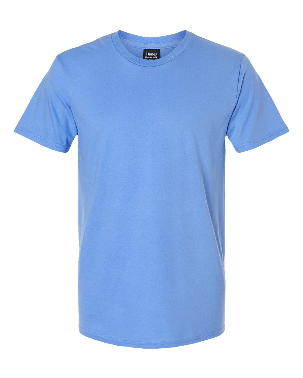 Hanes 4980 Perfect-T Ringspun T-Shirt in Carolina Blue
