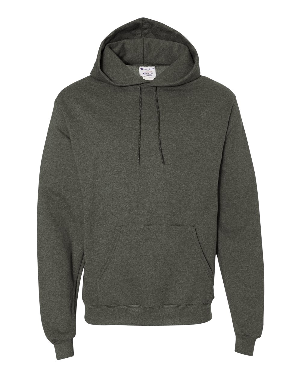 Champion Powerblend Hooded Sweatshirt S700 in Dark Green Heather