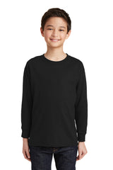 Gildan  Youth Heavy Cotton  100% Cotton Long Sleeve T-Shirt. 5400B