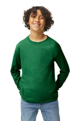 Gildan  Youth Heavy Cotton  100% Cotton Long Sleeve T-Shirt. 5400B