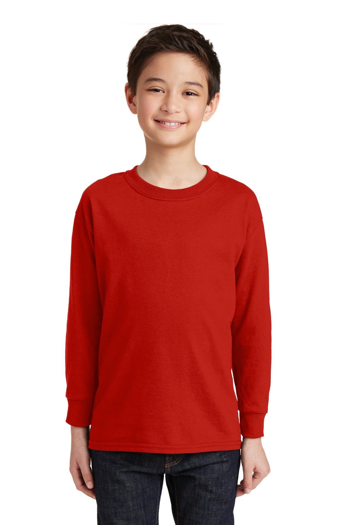 Gildan  Youth Heavy Cotton  100% Cotton Long Sleeve T-Shirt. 5400B