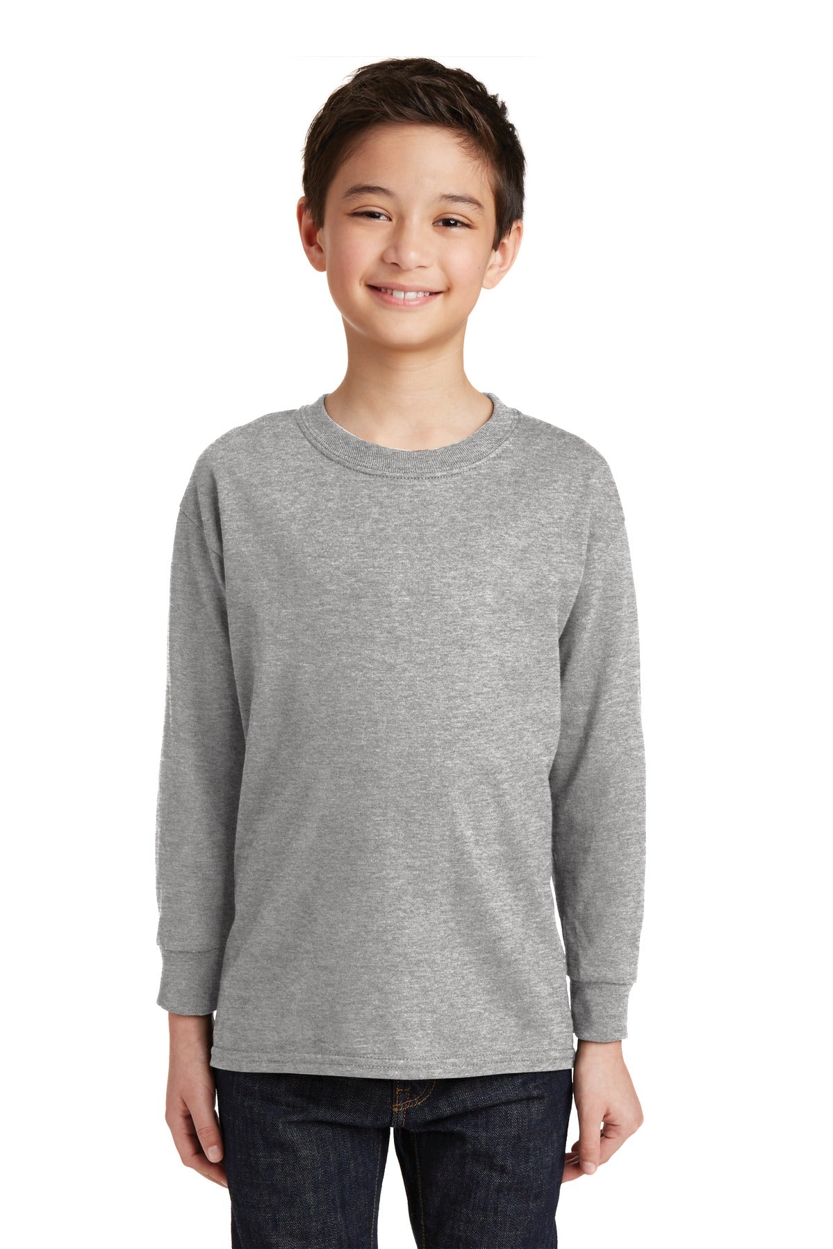 Gildan  Youth Heavy Cotton  100% Cotton Long Sleeve T-Shirt. 5400B