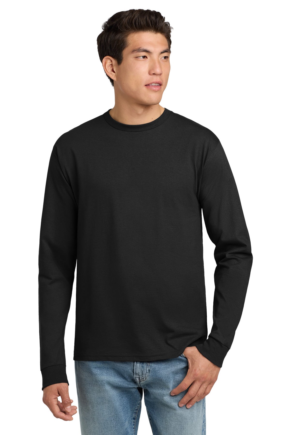 Hanes  - Authentic 100% Cotton Long Sleeve T-Shirt.  5586