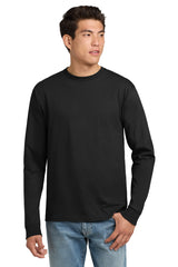 Hanes  - Authentic 100% Cotton Long Sleeve T-Shirt.  5586