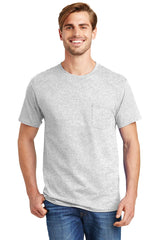 Hanes  - Authentic 100%  Cotton T-Shirt with Pocket.  5590