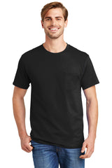 Hanes  - Authentic 100%  Cotton T-Shirt with Pocket.  5590