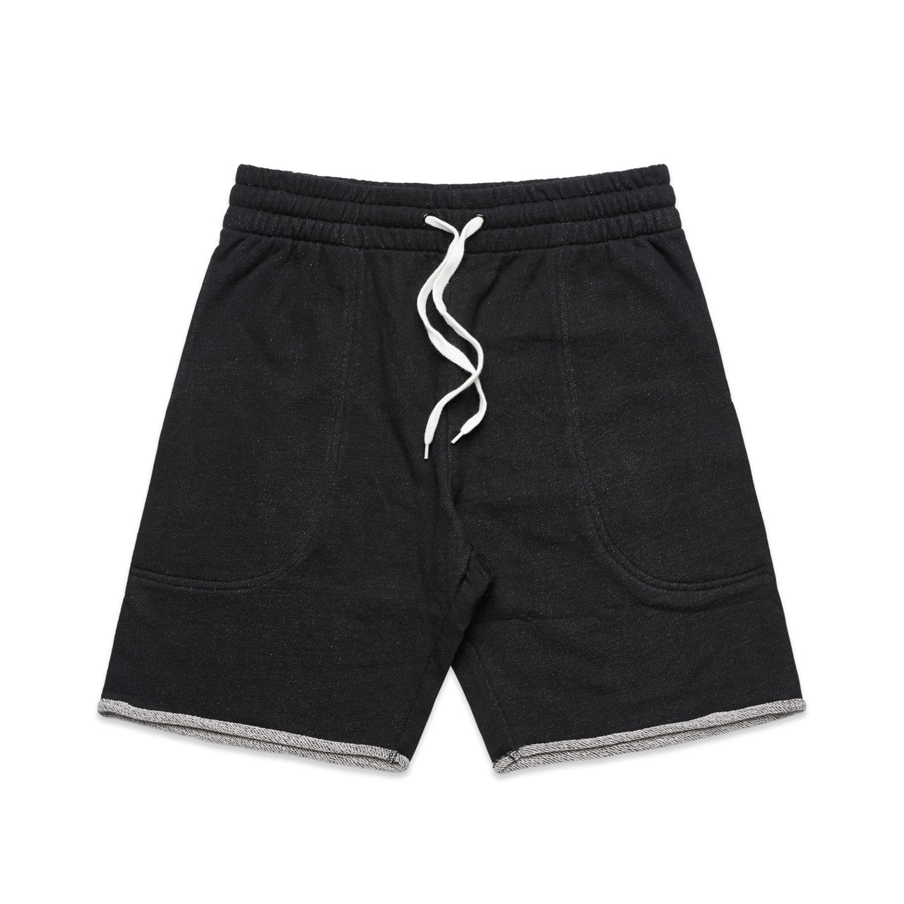 TRACK SHORTS BLACK HEATHER SMALL