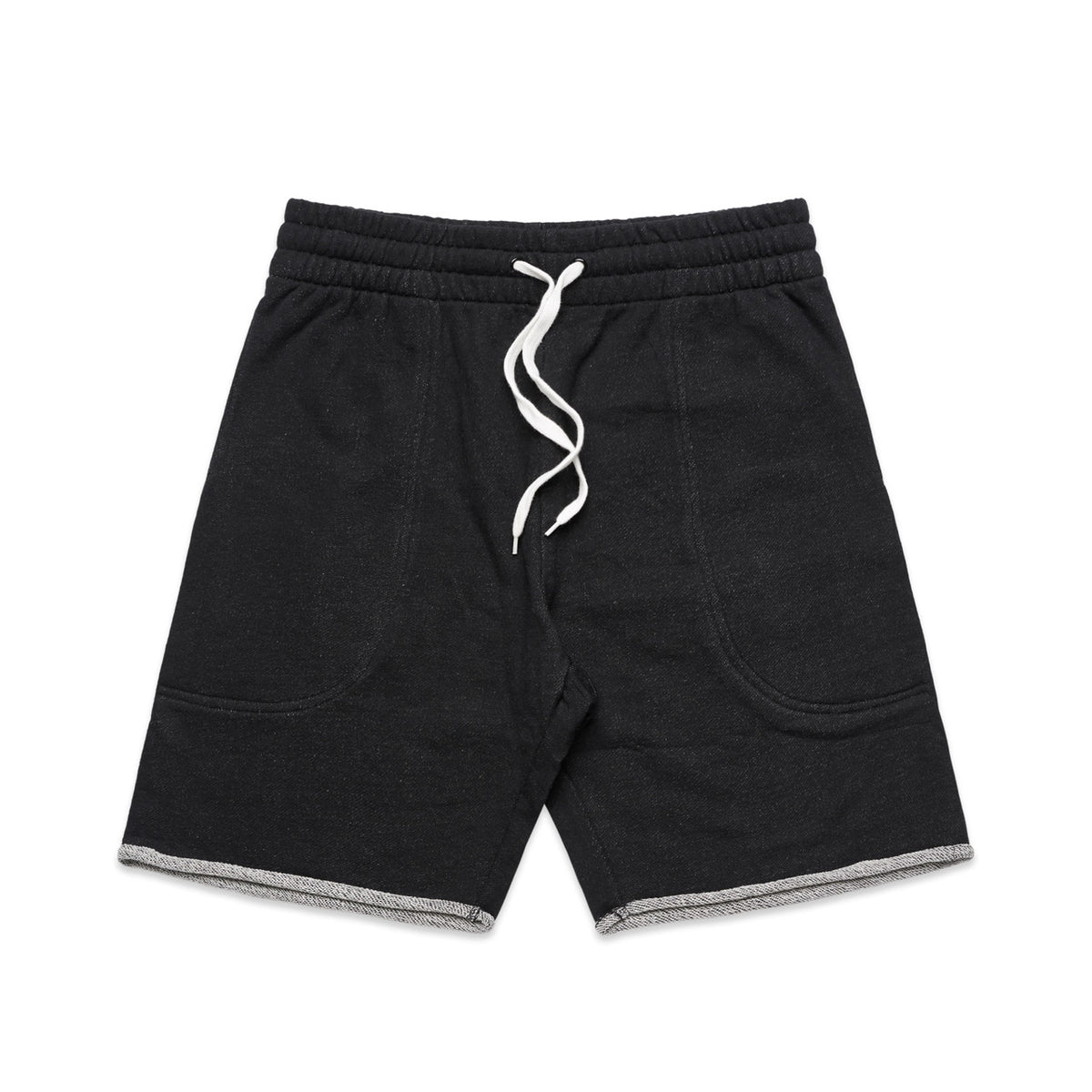 TRACK SHORTS BLACK HEATHER SMALL