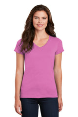 Gildan  Women's Heavy Cotton  100% Cotton V-Neck T-Shirt. 5V00L