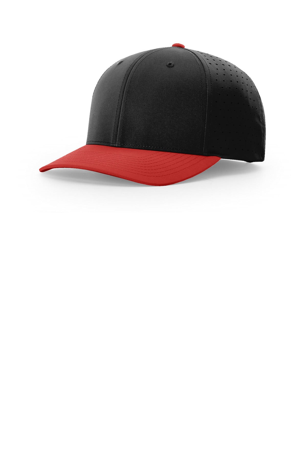 Richardson Laser Perf R-Flex Snapback 632 - Black/Black/Red