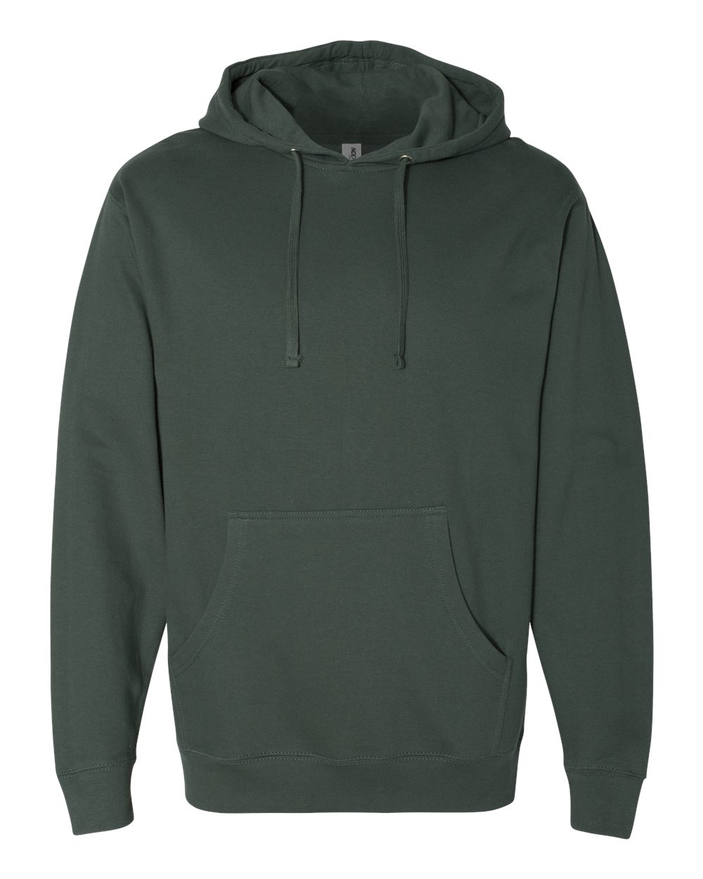 Independent Trading Co. Midweight Hooded Sweatshirt SS4500 in Alpine Green