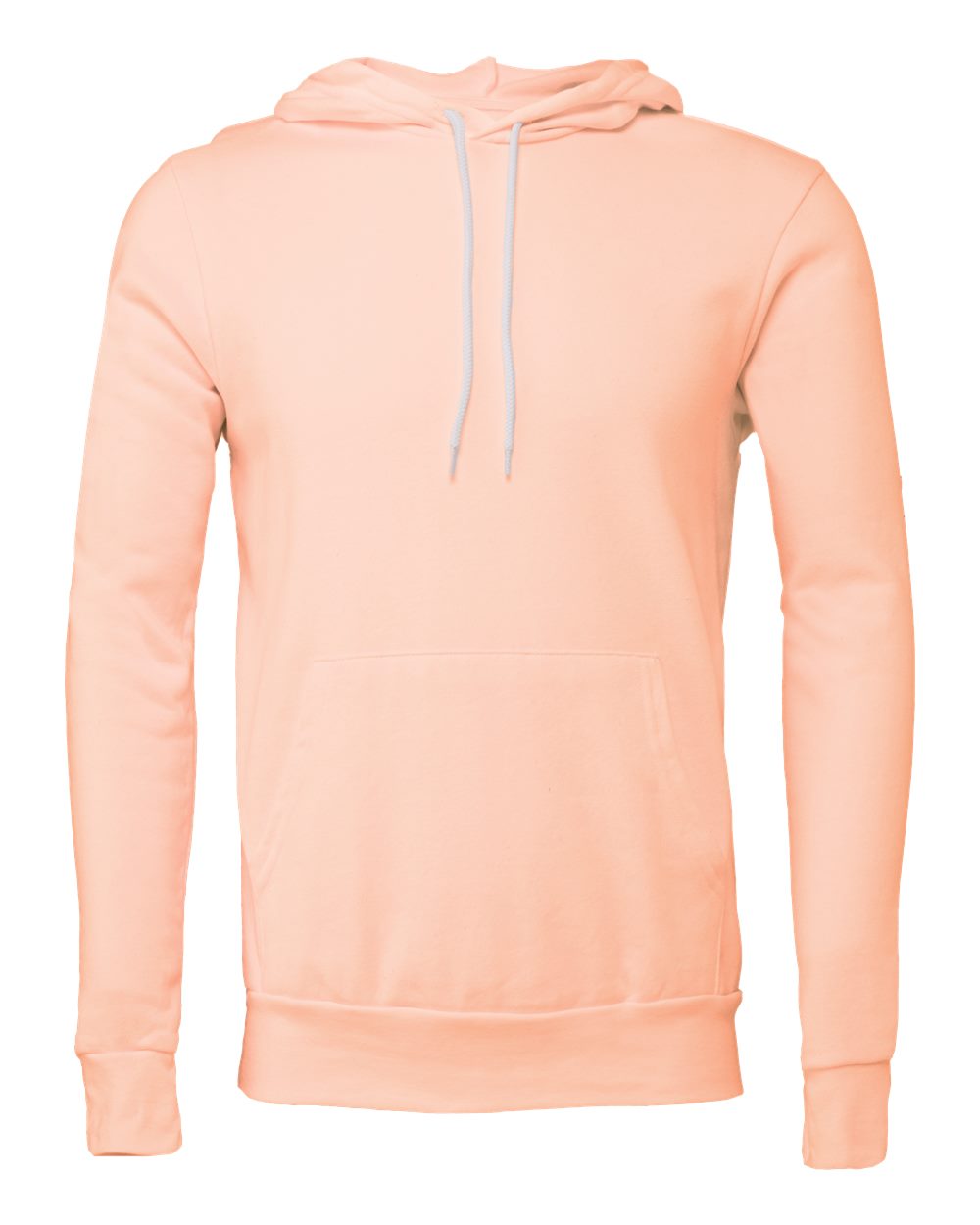 BELLA+CANVAS Sponge Fleece Pullover Hoodie 3719 in Peach