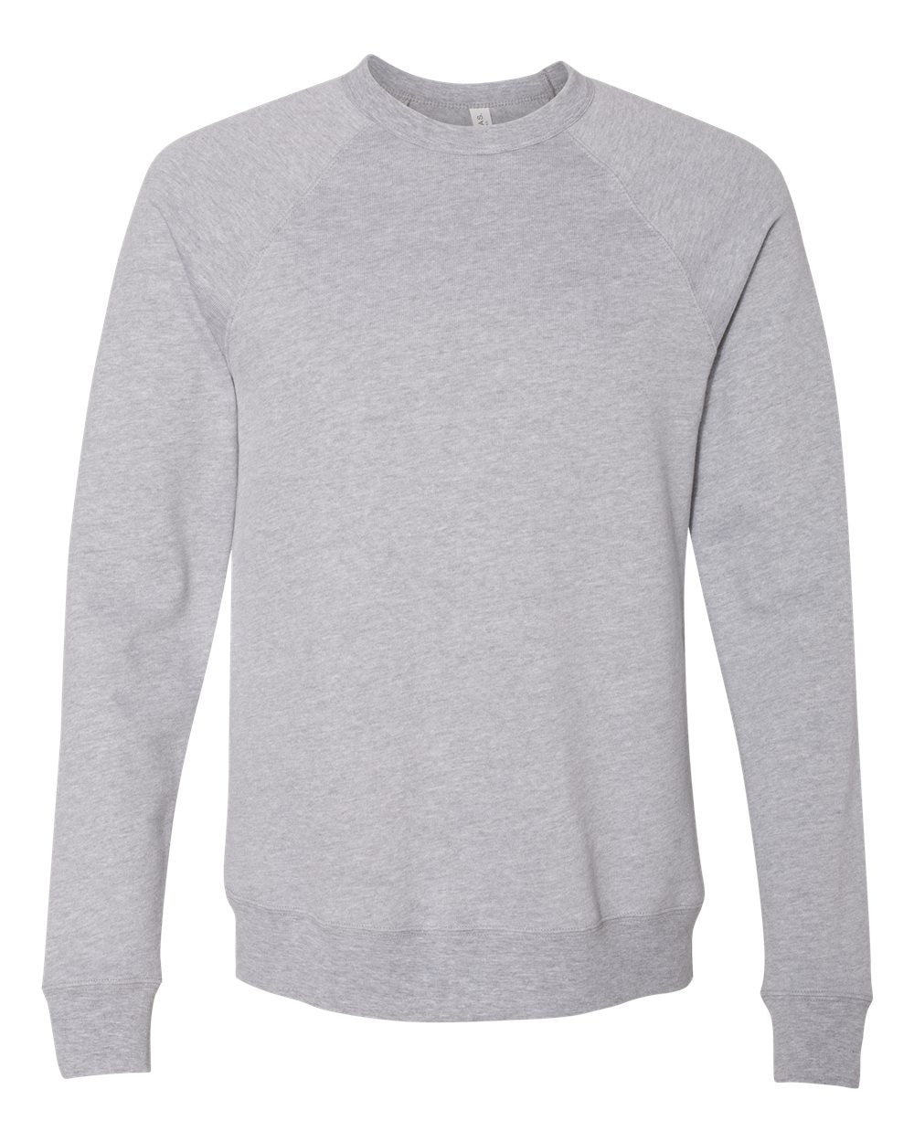 BELLA+CANVAS Sponge Fleece Raglan Crewneck 3901 in Athletic Heather