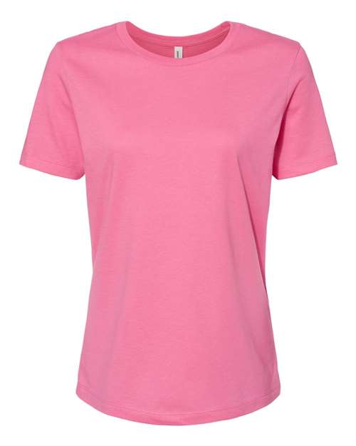 BELLA+CANVAS 6400 Women's Relaxed Jersey T-Shirt in Charity Pink