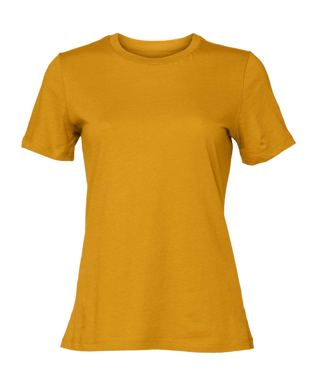 BELLA+CANVAS 6400 Women's Relaxed Jersey T-Shirt in Mustard