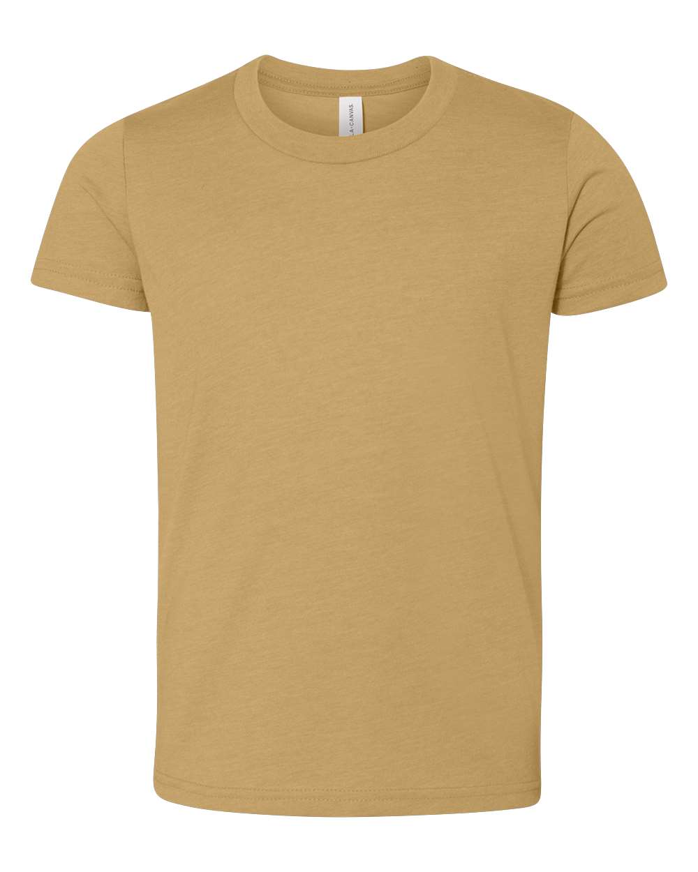 BELLA+CANVAS 3001Y Youth Jersey T-Shirt in Mustard