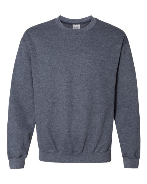 Gildan 18000 Heavy Blend Crewneck Sweatshirt in Heather Dark Navy