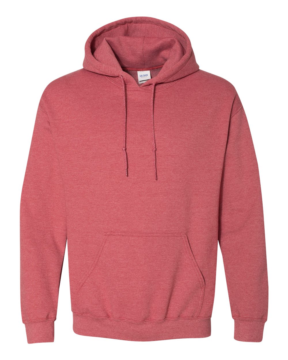 Gildan Heavy Blend Hooded Sweatshirt 18500 in Heather Scarlet Red