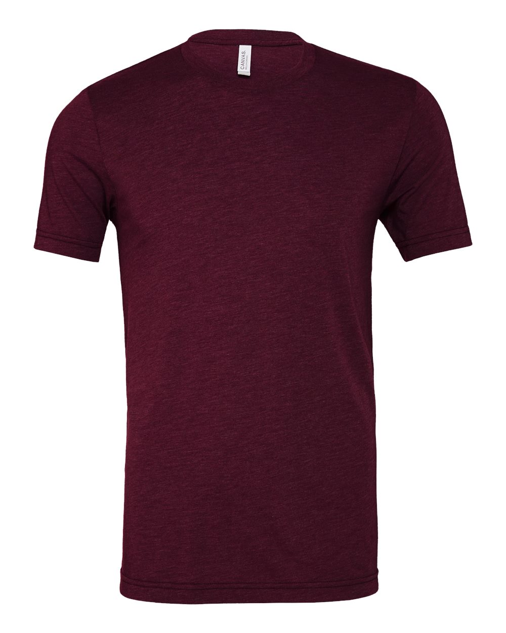 BELLA+CANVAS 3413 Triblend T-Shirt in Solid Maroon Triblend