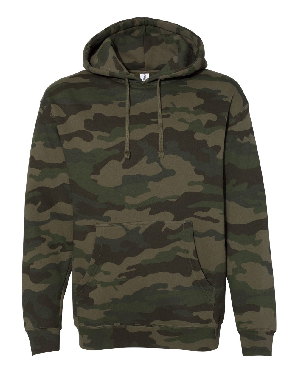 Independent Trading Co. Heavyweight Hooded Sweatshirt IND4000 in Forest Camo