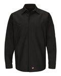 Red Kap SY10 Long Sleeve Automotive Crew Shirt - Black