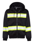 ML Kishigo B310 EV Series Enhanced Visibility Full-Zip - Black/Lime