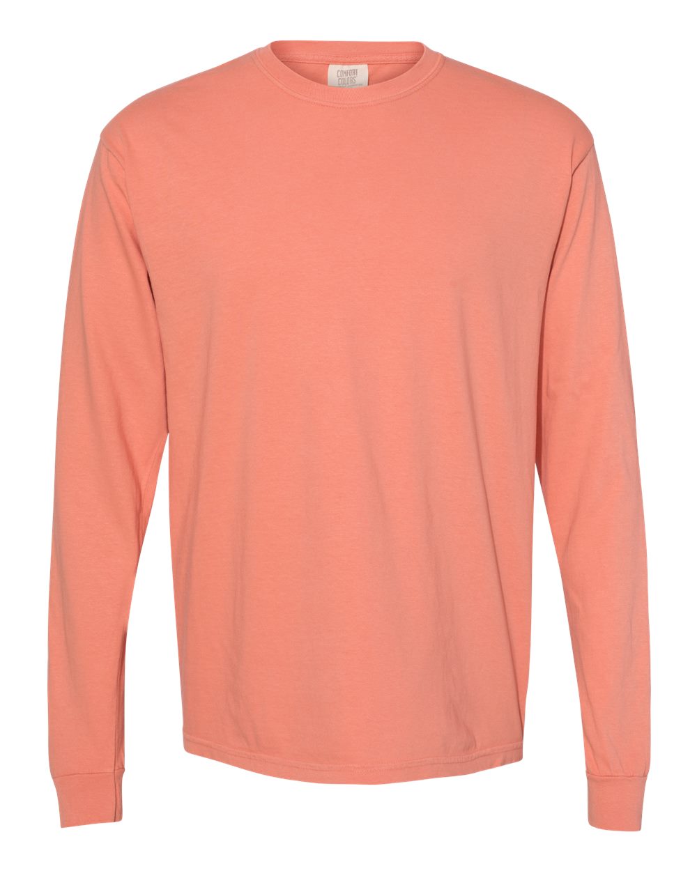 Comfort Colors 6014 Garment-Dyed Long Sleeve T-Shirt in Terracotta