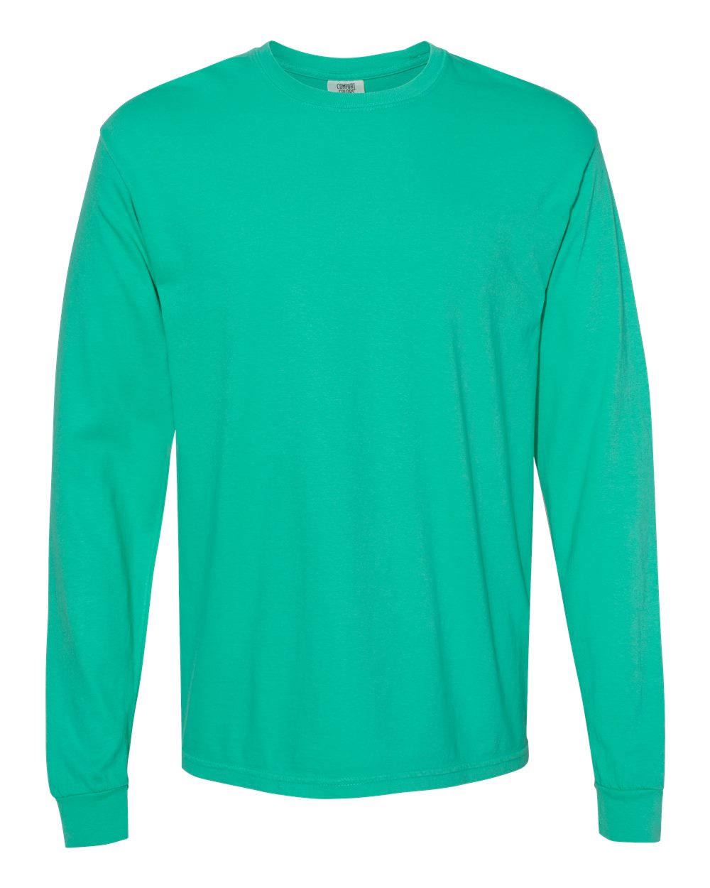 Comfort Colors 6014 Garment-Dyed Long Sleeve T-Shirt in Island Green