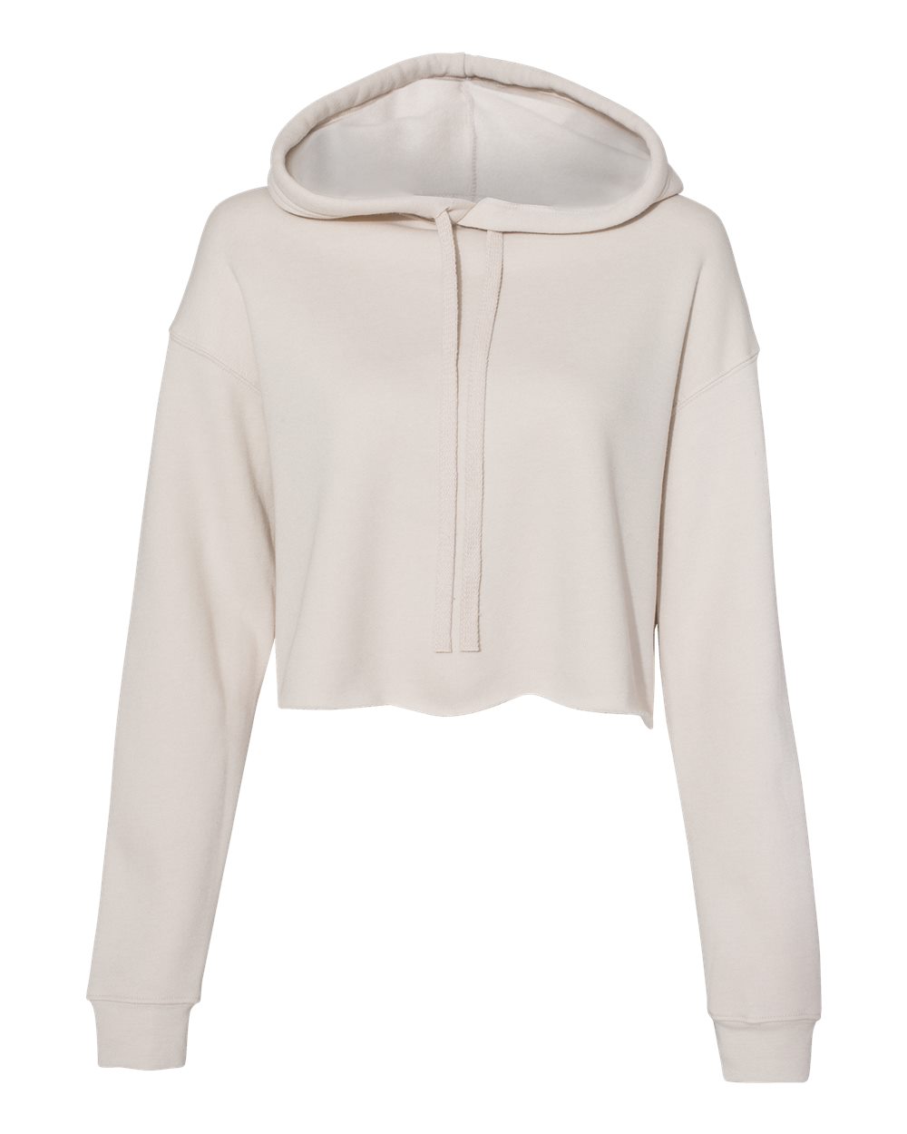 BELLA+CANVAS Women's Crop Fleece Hoodie 7502 in Heather Dust