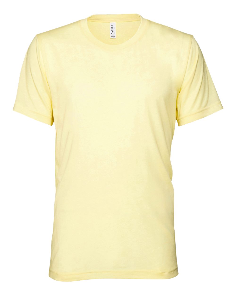 BELLA+CANVAS 3413 Triblend T-Shirt in Pale Yellow Triblend