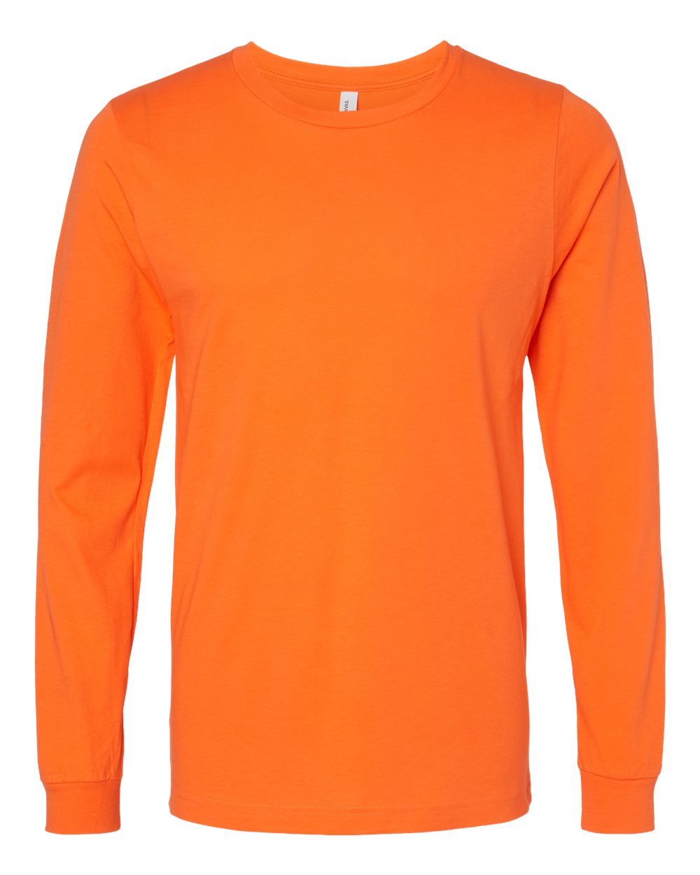 BELLA+CANVAS 3501 Jersey Long Sleeve T-Shirt in Orange