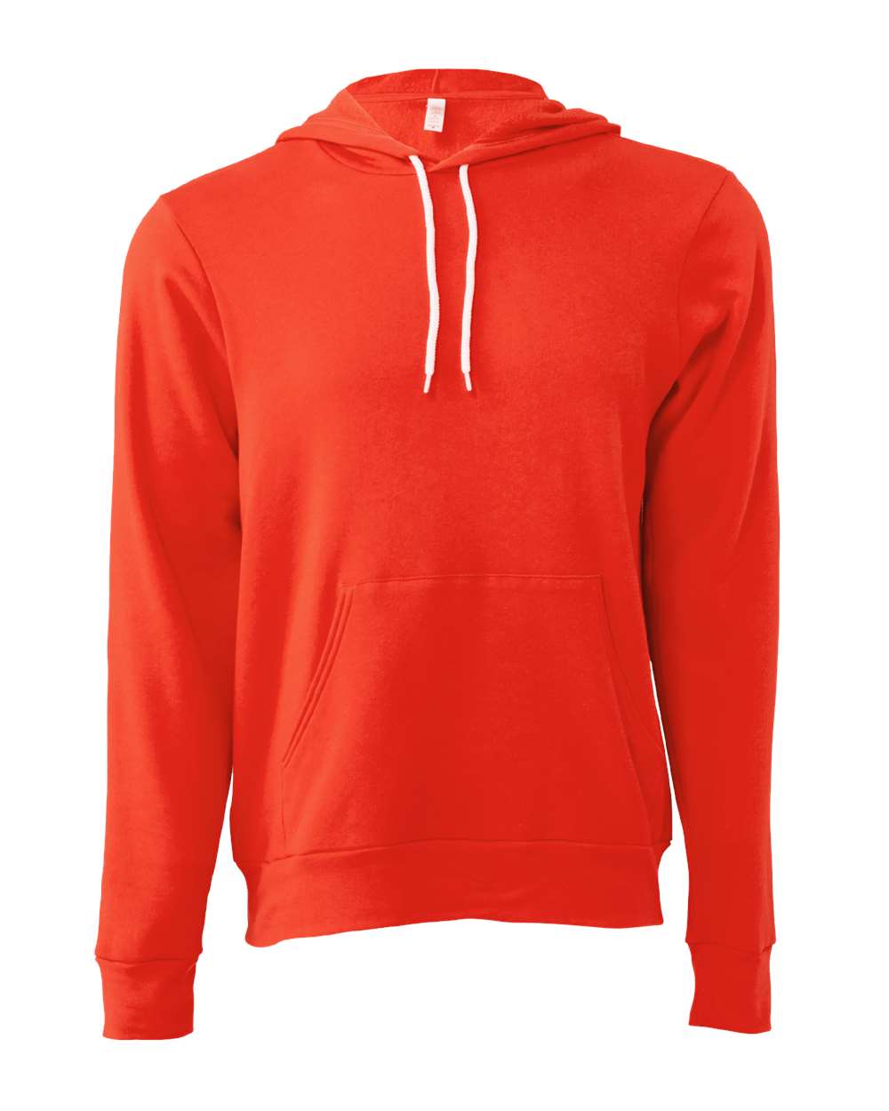 BELLA+CANVAS Sponge Fleece Pullover Hoodie 3719 in Poppy