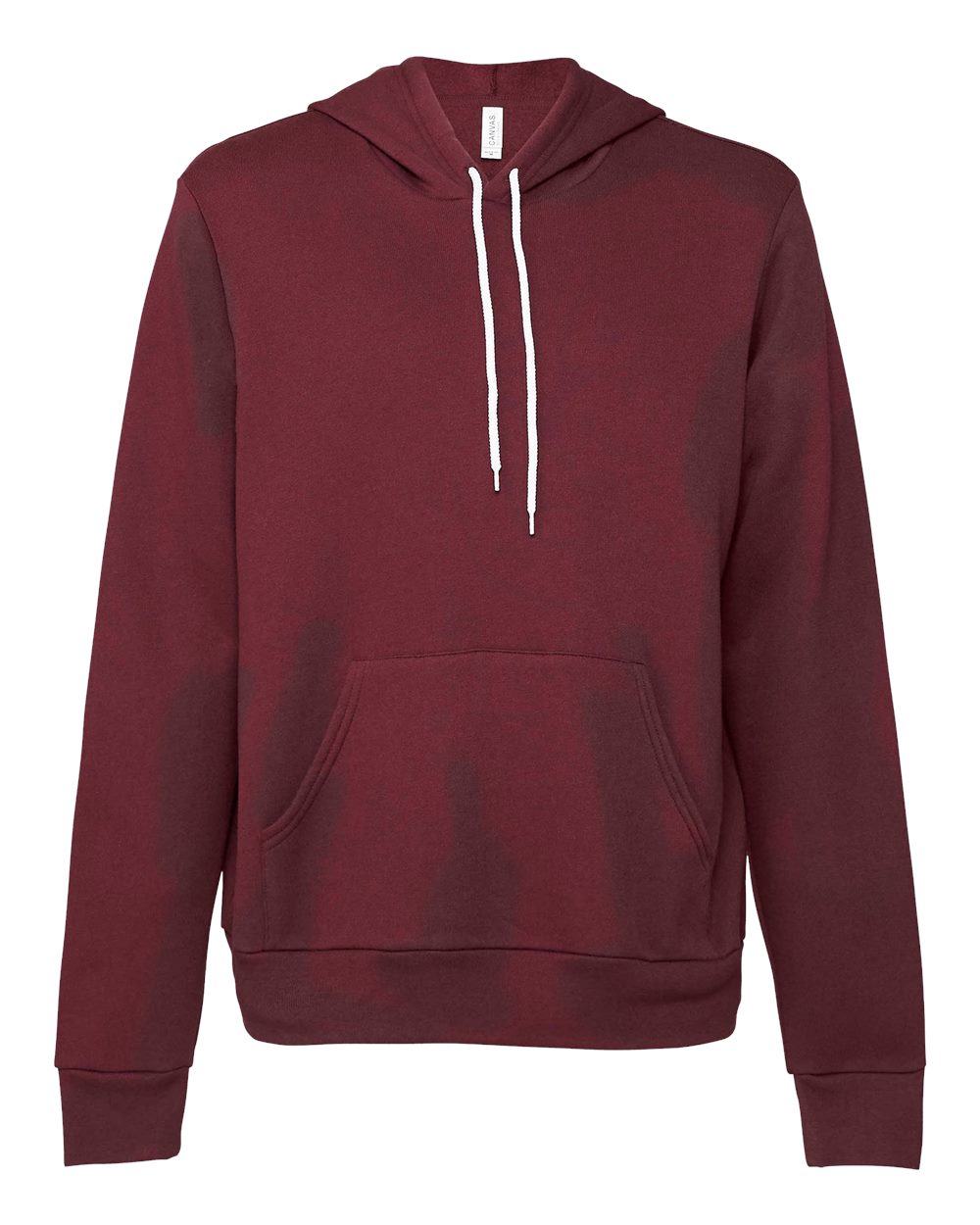 BELLA+CANVAS Sponge Fleece Pullover Hoodie 3719 in Maroon