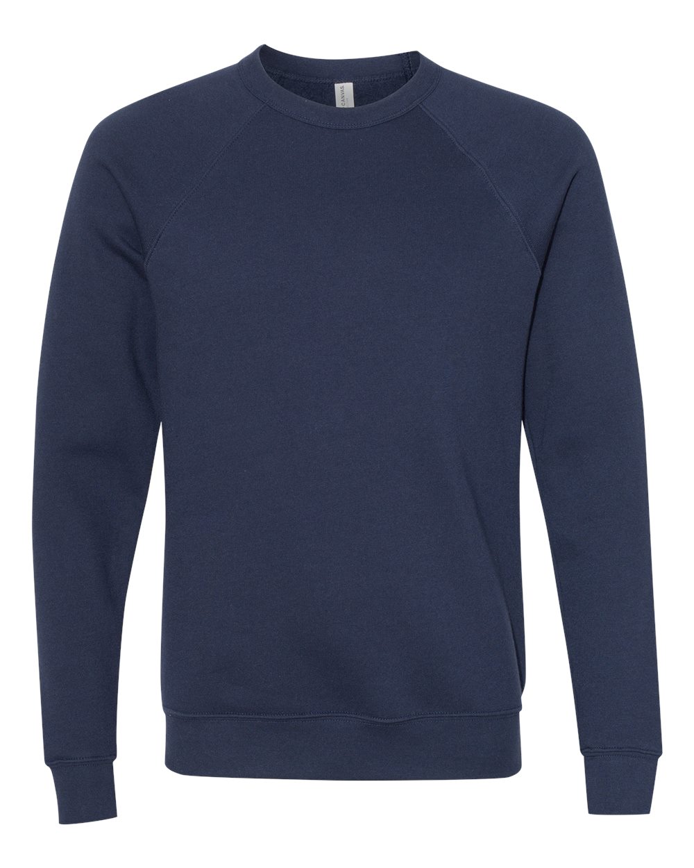 BELLA+CANVAS Sponge Fleece Raglan Crewneck 3901 in Navy