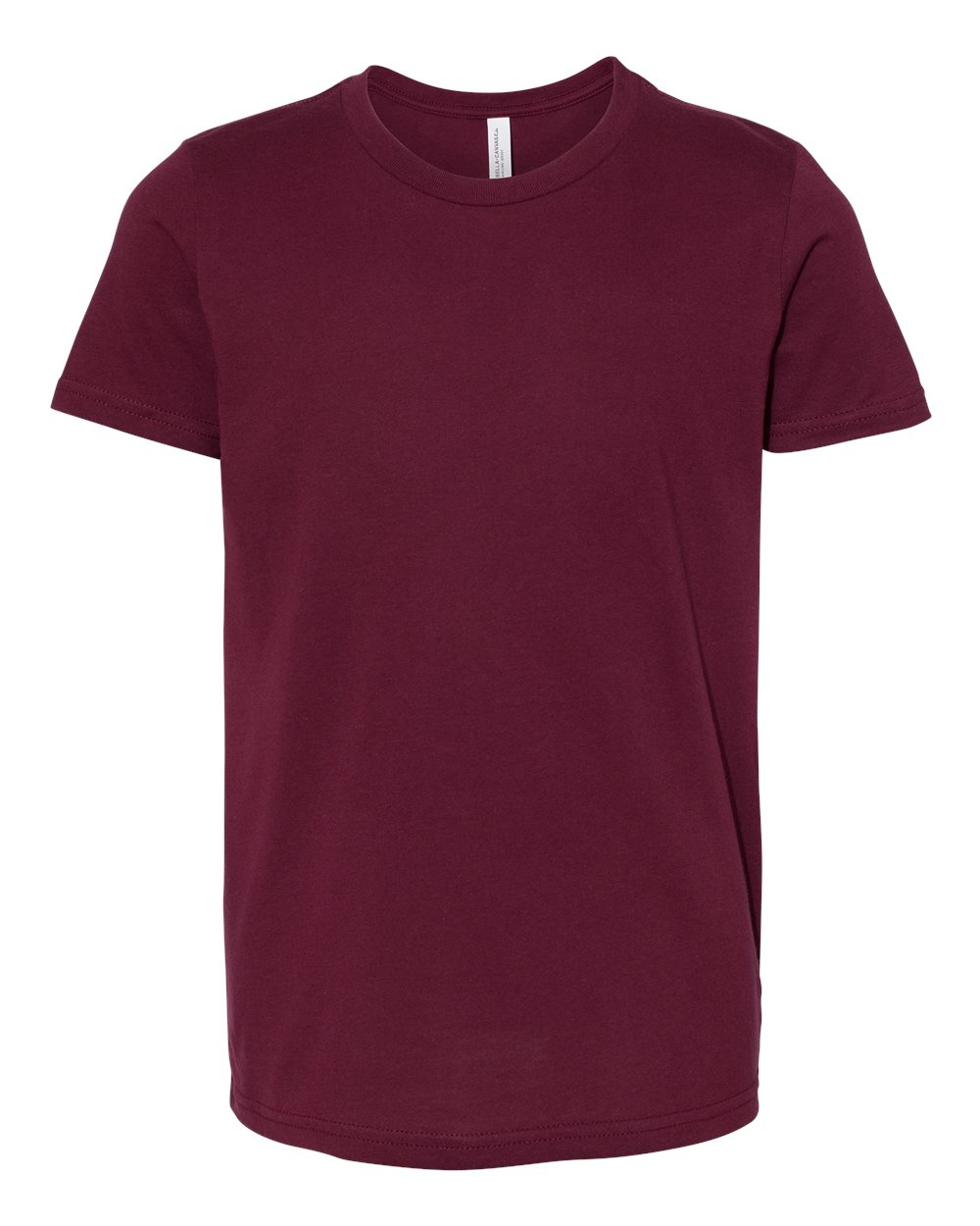 BELLA+CANVAS 3001Y Youth Jersey T-Shirt in Maroon