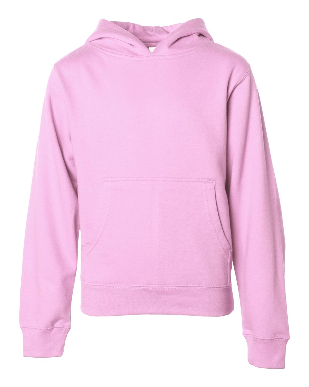 Independent Trading Co. Youth Midweight Hooded Sweatshirt SS4001Y in Light Pink