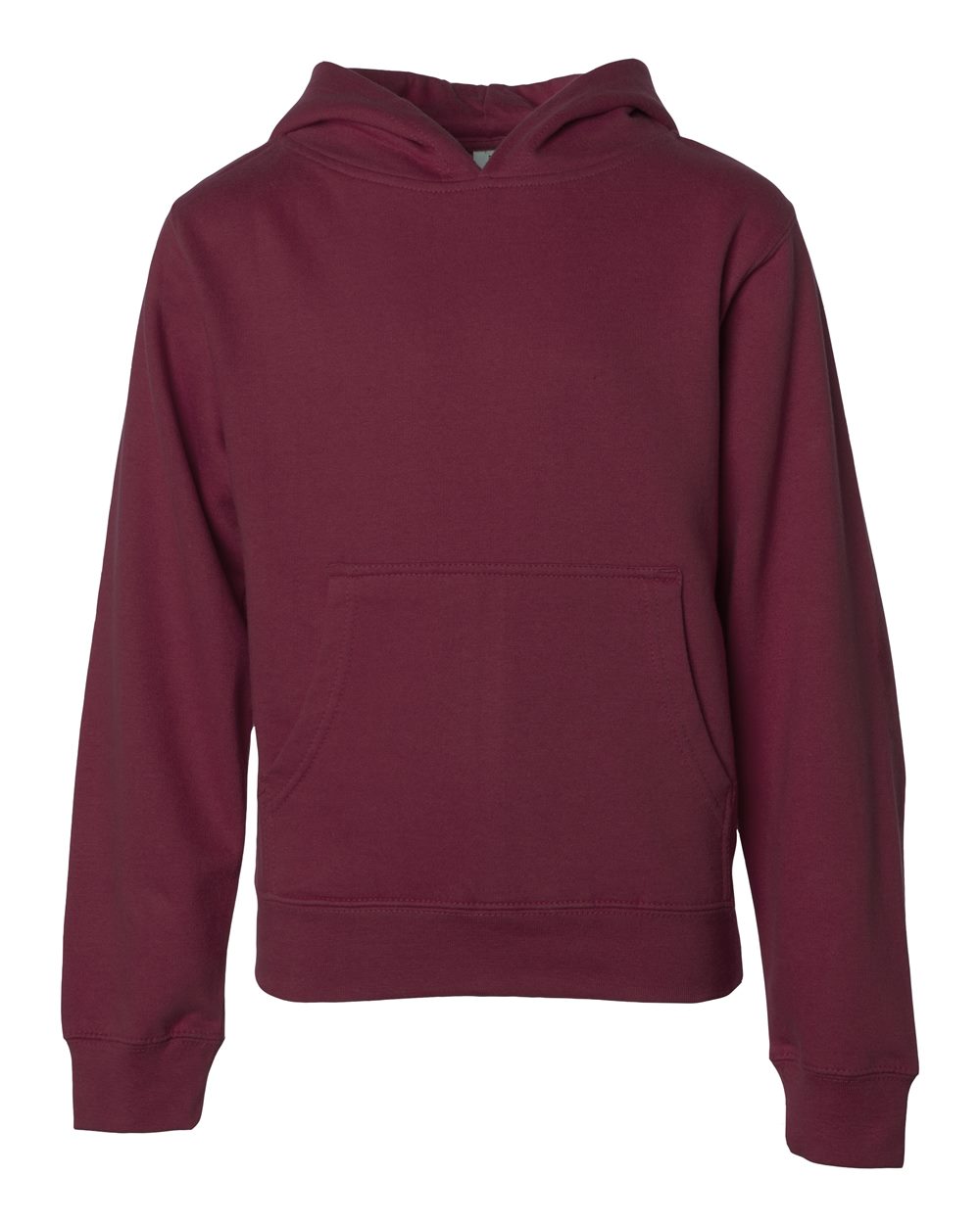 Independent Trading Co. Youth Midweight Hooded Sweatshirt SS4001Y in Maroon