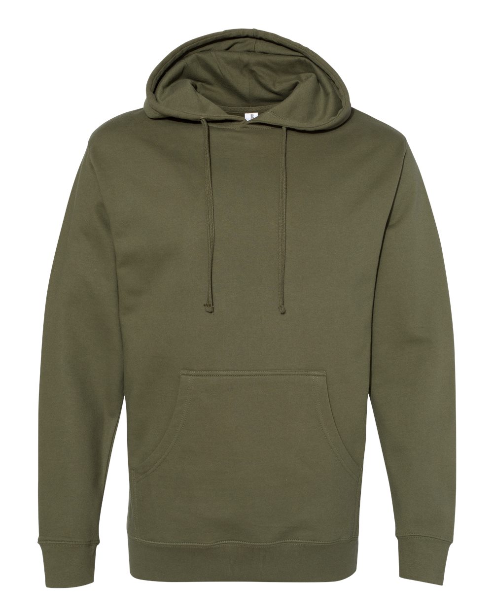Independent Trading Co. Midweight Hooded Sweatshirt SS4500 in Army