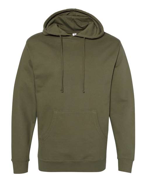 Independent Trading SS4500 Midweight Hooded Sweatshirt in Army