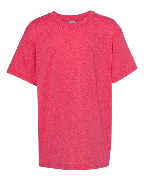 Gildan 5000B Youth Heavy Cotton T-Shirt in Heather Red