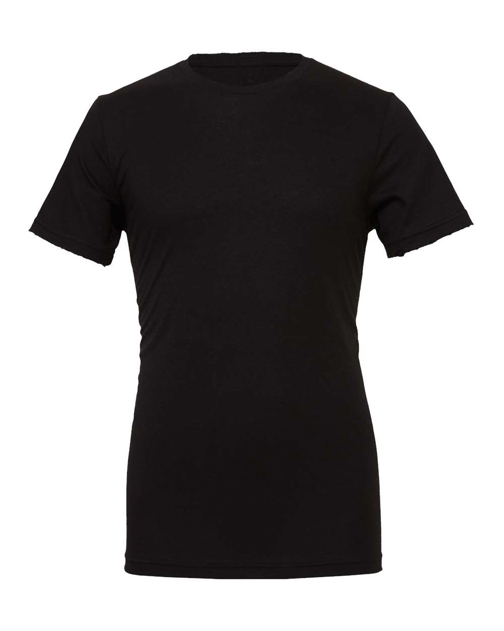 BELLA+CANVAS 3001CVC Heather T-Shirt in Solid Black Blend