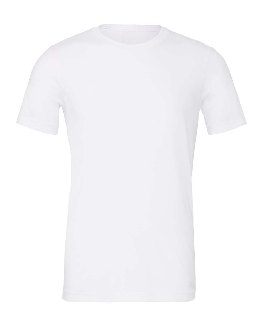 BELLA+CANVAS 3001CVC Heather T-Shirt in Solid White Blend