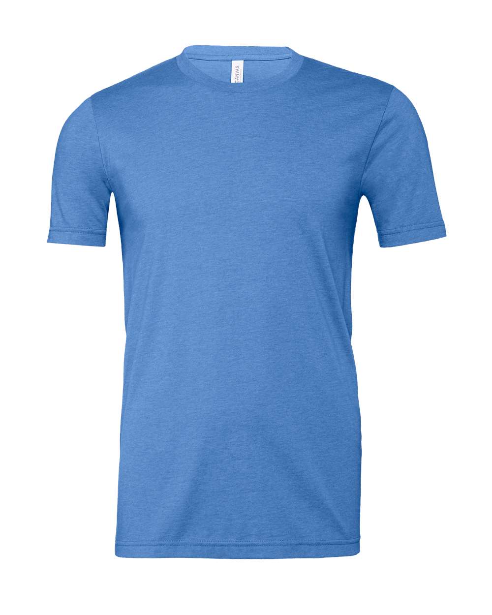 BELLA+CANVAS 3001CVC Heather T-Shirt in Heather Columbia Blue