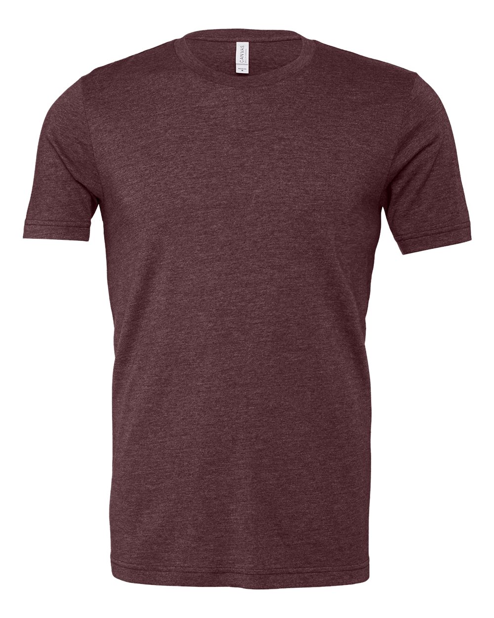 BELLA+CANVAS 3001CVC Heather T-Shirt in Heather Maroon