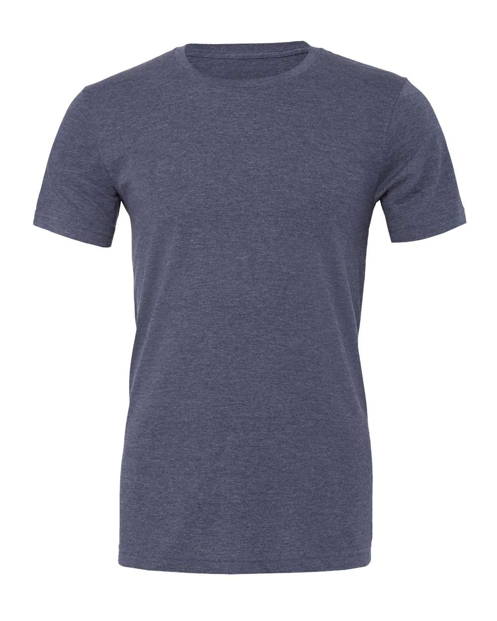 BELLA+CANVAS 3001CVC Heather T-Shirt in Heather Navy