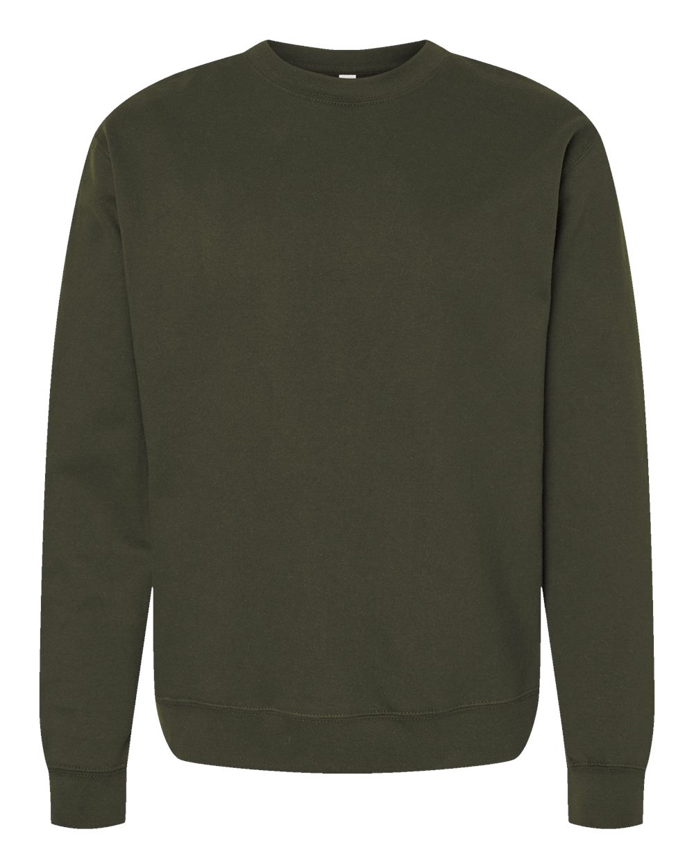 Independent Trading Co. Midweight Crewneck Sweatshirt SS3000 in Army