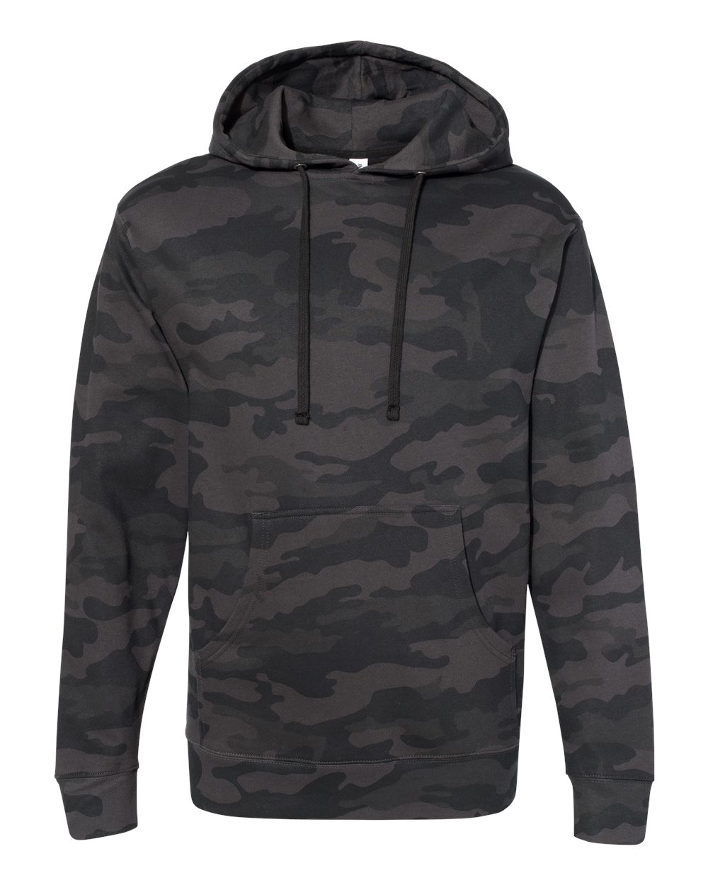 Independent Trading Co. Midweight Hooded Sweatshirt SS4500 in Black Camo