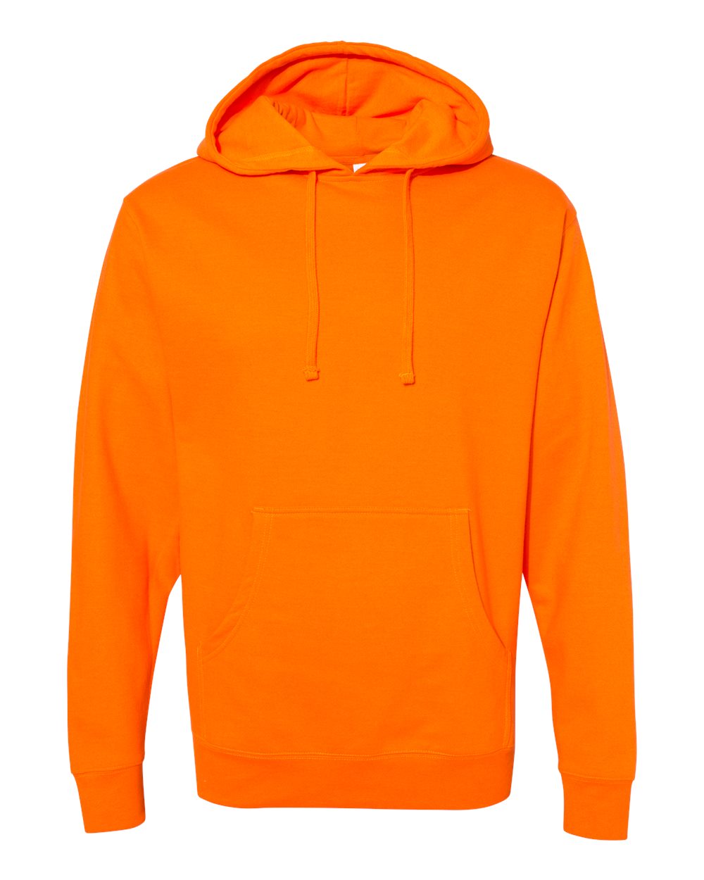 Independent Trading Co. Midweight Hooded Sweatshirt SS4500 in Safety Orange